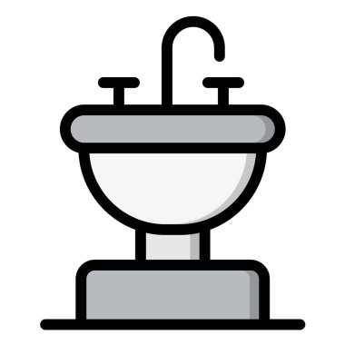 Batık Vektörü Simgesi Tasarım Çizimi