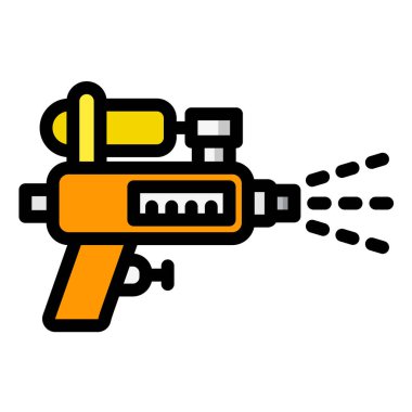 Su tabancası Vektör Simgesi Tasarım Çizimi