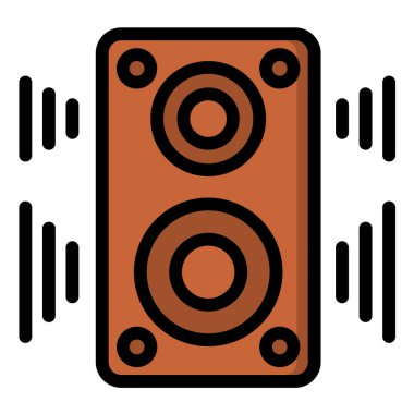 Sözcü Vektör Simgesi Tasarım İllüstrasyonu