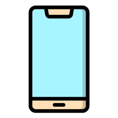 Akıllı Telefon Vektör Simgesi Tasarım İllüstrasyonu