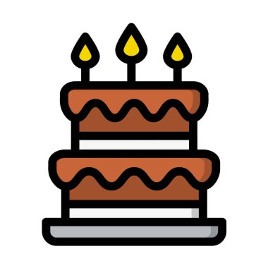 Pasta Vektörü Simgesi Tasarımı Çizimi