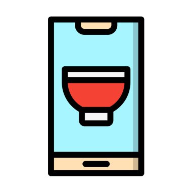 Mobil tarif Vektör Simgesi Tasarım İllüstrasyonu