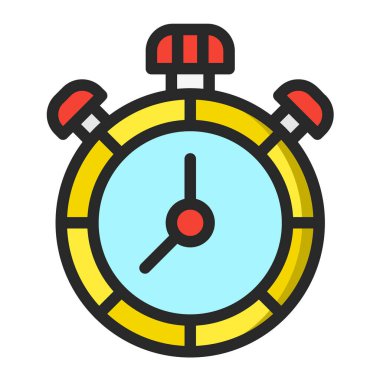 Zamanlayıcı Vektörü Simge Tasarımı İllüstrasyonu