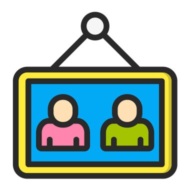 Peyzaj Vektörü Simgesi Tasarım İllüstrasyonu