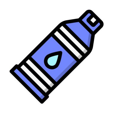 Boya Tüpü Vektör Simgesi Tasarım Resimlemesi