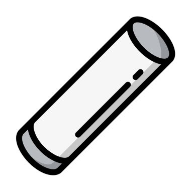 Tebeşir Vektörü Simgesi Tasarım İllüstrasyonu