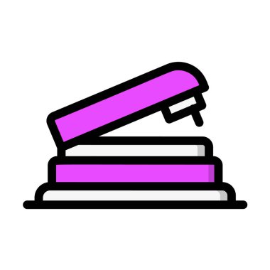 Stapler Remover Vektör Simgesi Tasarım İllüstrasyonu
