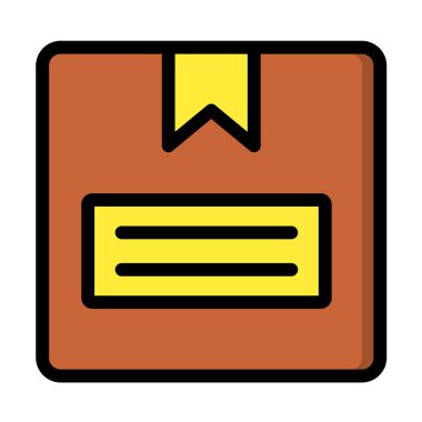 Kutu Vektörü Simgesi Tasarım İllüstrasyonu