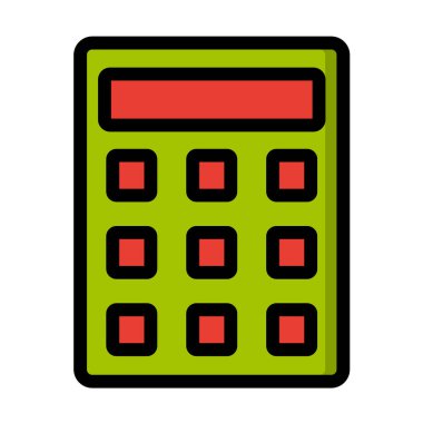 Hesaplama Vektörü Simgesi Tasarım İllüstrasyonu