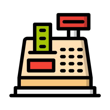 Para sayacı Vektör Simgesi Tasarım İllüstrasyonu