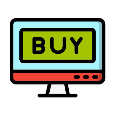 Satın Alma Vektörü Simgesi Tasarım İllüstrasyonu