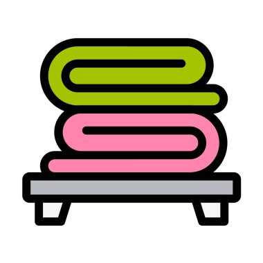 Battaniye Vektörü Simgesi Tasarım Çizimi