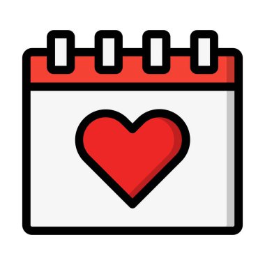 Takvim Vektörü Simgesi Tasarım İllüstrasyonu