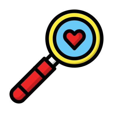 Arama Vektörü Simgesi Tasarım İllüstrasyonu