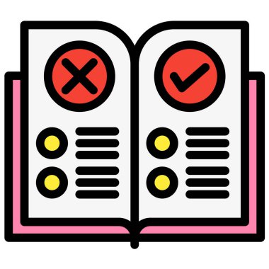 Kural Vektörü Simge Tasarımı Çizimi