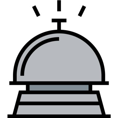 Otel Çanı Vektör Simgesi Tasarım İllüstrasyonu