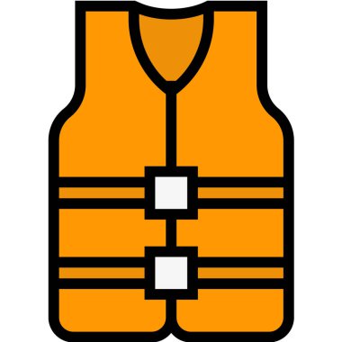 Can yeleği Vektör Simgesi Tasarım İllüstrasyonu