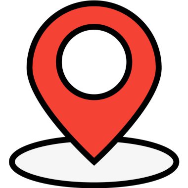 Gps Vektör Simgesi Tasarım İllüstrasyonu