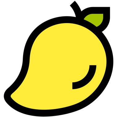 Mango Vektör Simgesi Tasarım İllüstrasyonu