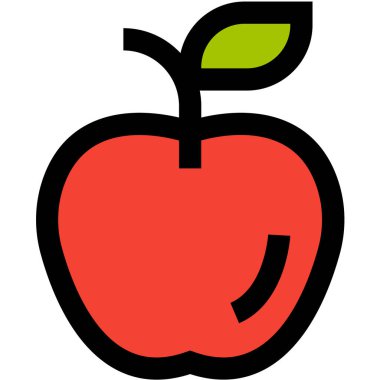 Apple Vektör Simgesi Tasarım İllüstrasyonu