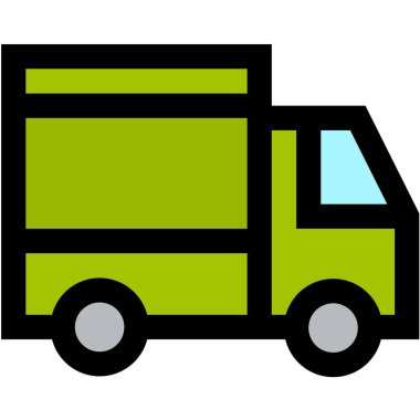 Gıda Teslimatı Vektör Simgesi Tasarım Çizimi