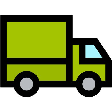 Kamyon Vektörü simgesi tasarımı illüstrasyonu