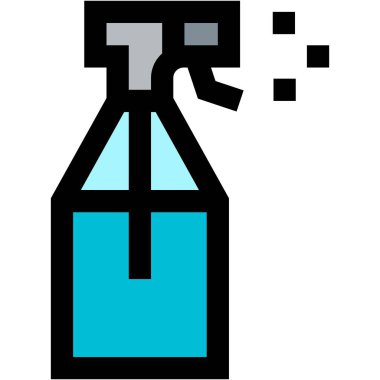 Sprey Şişe Vektörü Simgesi Tasarım Çizimi