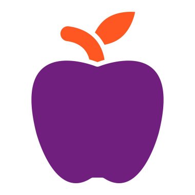 Apple Vektör Simgesi Tasarım İllüstrasyonu