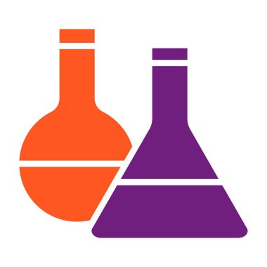 Kimya Vektörü Simge Tasarımı Çizimi