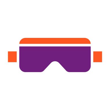 Gözlük Vektörü Simgesi Tasarım İllüstrasyonu