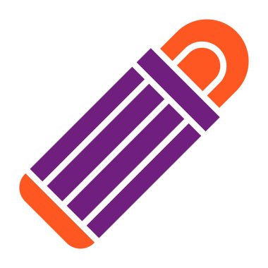 Uyku Torbası Vektör Simgesi Tasarım İllüstrasyonu