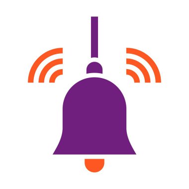 Çan Vektörü Simgesi Tasarım İllüstrasyonu