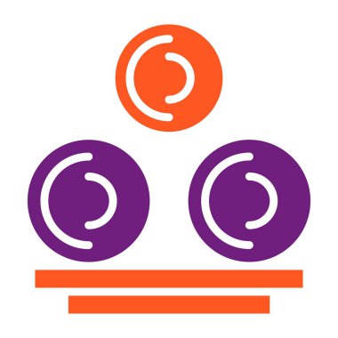 Saman Vektörü Simgesi Tasarım İllüstrasyonu