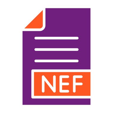 NEF Vektör Simgesi Tasarım İllüstrasyonu