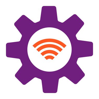 Gear Vektör Simgesi Tasarım İllüstrasyonu