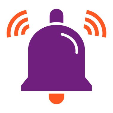 Çan Vektörü Simgesi Tasarım İllüstrasyonu