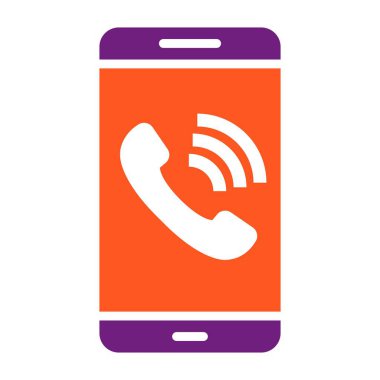 Mobil Arama Vektör Simgesi Tasarım ResmiComment