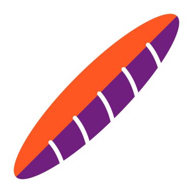 Baguette Vektör Simgesi Tasarım İllüstrasyonu