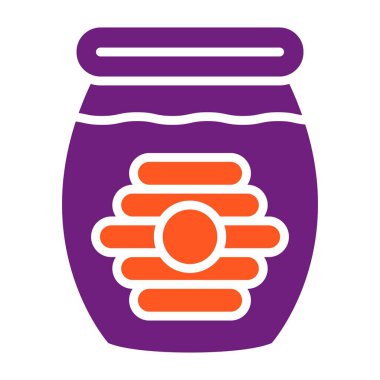 Bal Vektörü Simgesi Tasarım İllüstrasyonu