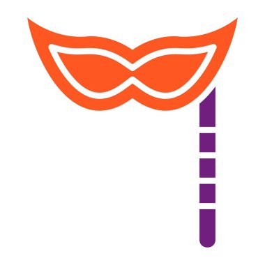 Maske Vektörü Simgesi Tasarım İllüstrasyonu