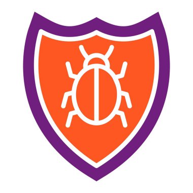 Virüs Vektörü Simgesi Tasarım İllüstrasyonu