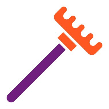 Tırmık Vektörü Simgesi Tasarımı Çizimi