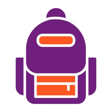 Çanta Vektörü Simgesi Tasarım İllüstrasyonu