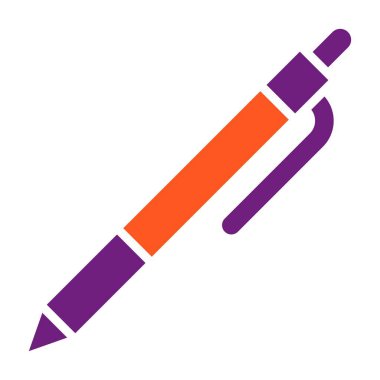 Kalem Vektörü Simgesi Tasarım İllüstrasyonu