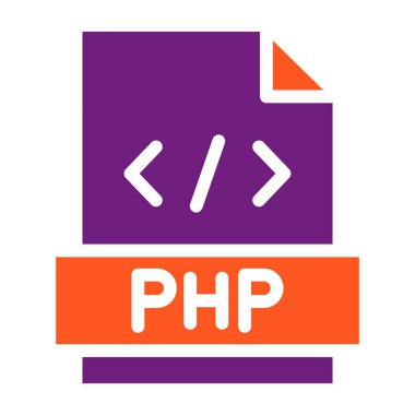 PHP Vektör Simgesi Tasarım İllüstrasyonu