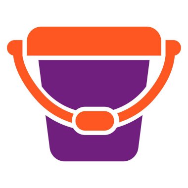 Bucket Vektör Simgesi Tasarım Çizimi