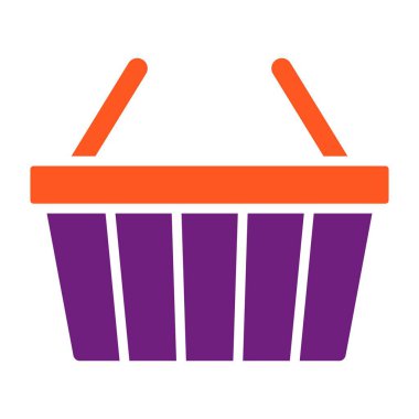 Alışveriş sepeti Vektör Simgesi Tasarım Çizimi