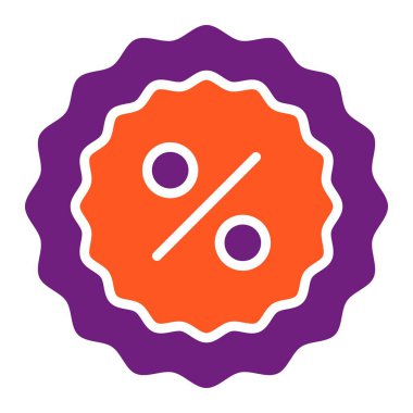 İndirim Vektörü Simgesi Tasarım İllüstrasyonu