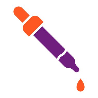 Pipette Vektör Simgesi Tasarım İllüstrasyonu