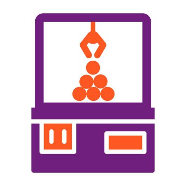 Turna Makinesi Vektör Simgesi Tasarım İllüstrasyonu